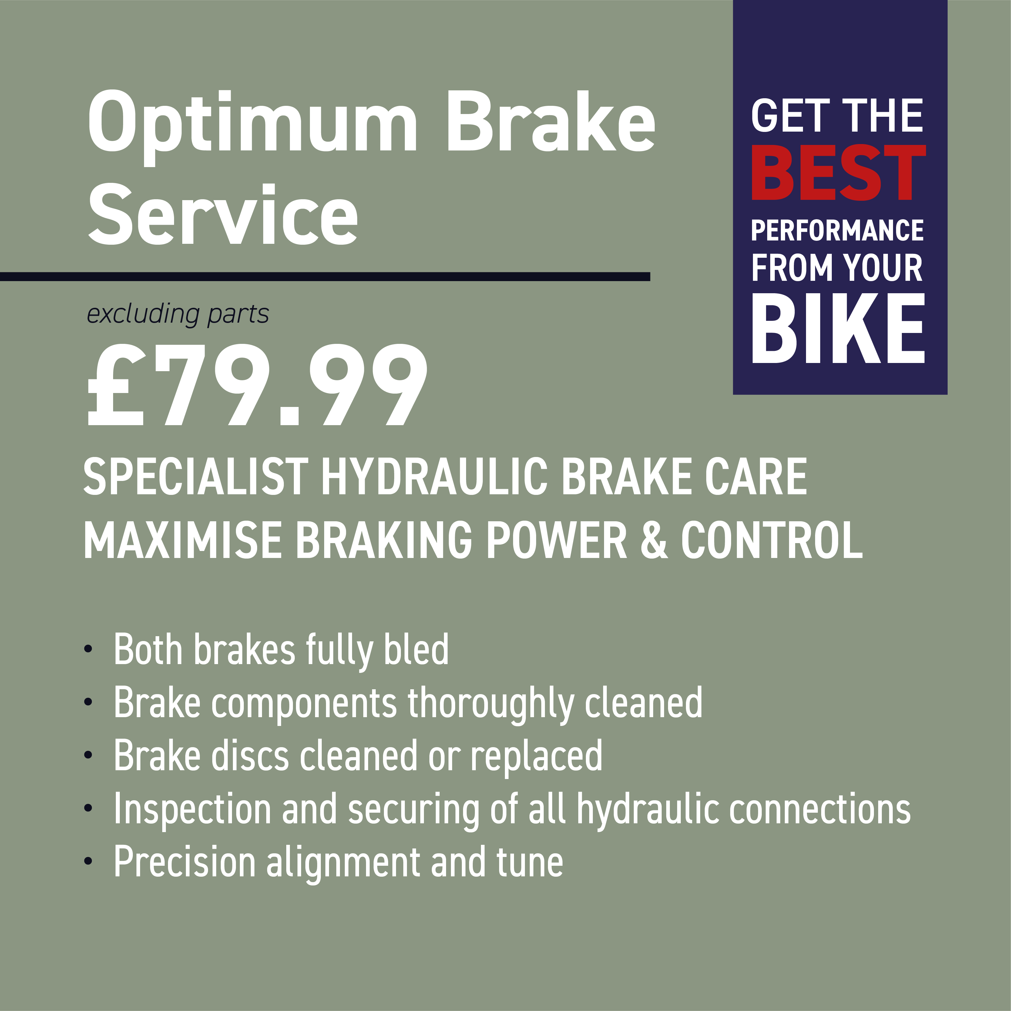 Optimum Brake Service £79.99